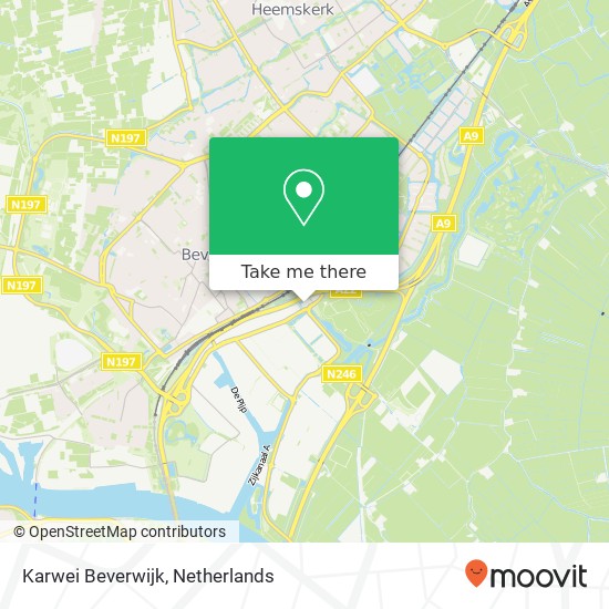 Karwei Beverwijk, Parallelweg 134 map