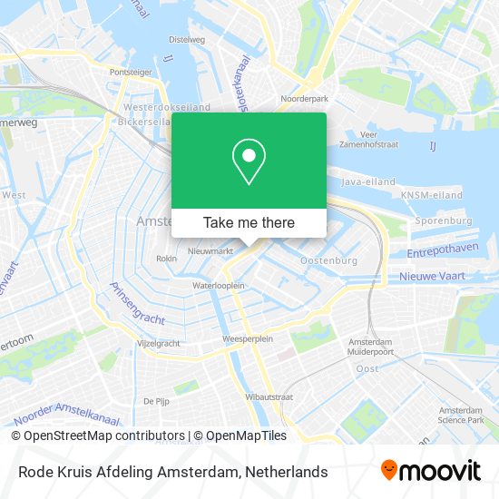 Rode Kruis Afdeling Amsterdam map