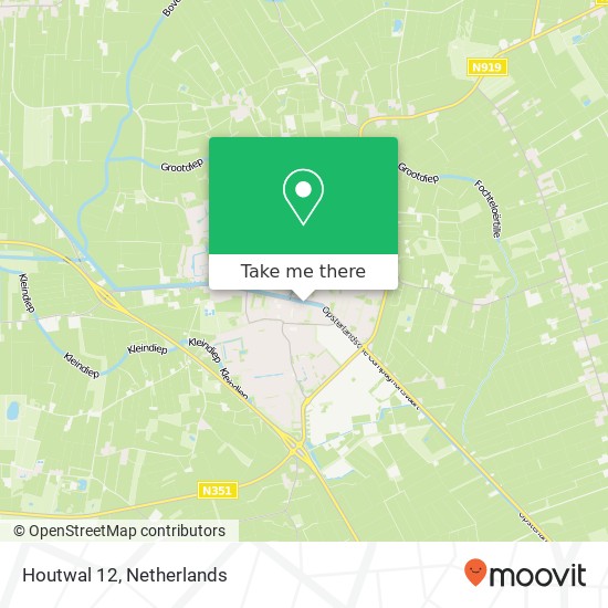 Houtwal 12, 8431 EW Oosterwolde map