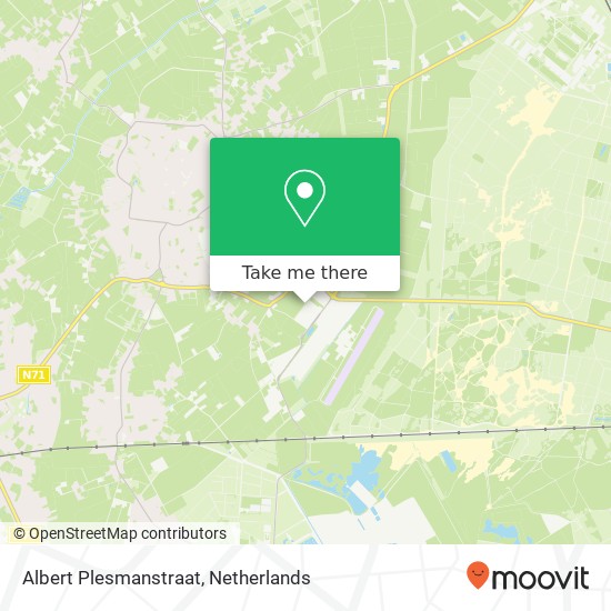 Albert Plesmanstraat, Albert Plesmanstraat, 6021 Budel, Nederland map