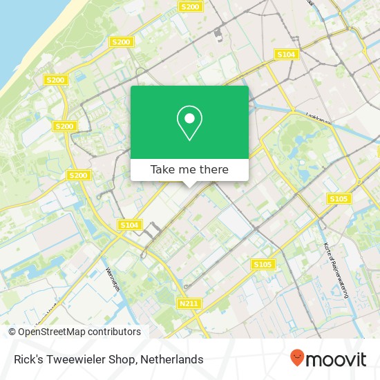 Rick's Tweewieler Shop, Zilverstraat 66 map