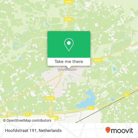 Hoofdstraat 191, Hoofdstraat 191, 3781 AE Voorthuizen, Nederland map