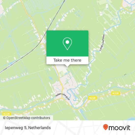 Iepenweg 5, 3421 TW Oudewater map