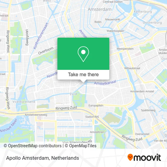 Apollo Amsterdam map
