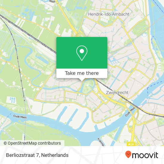 Berliozstraat 7, 3335 CL Zwijndrecht map