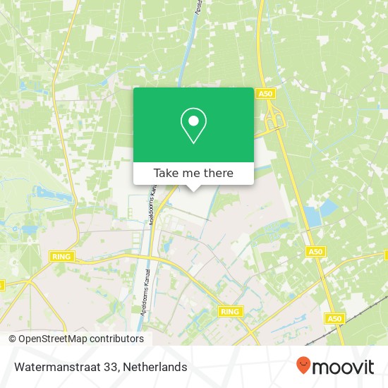 Watermanstraat 33, 7324 AJ Apeldoorn map