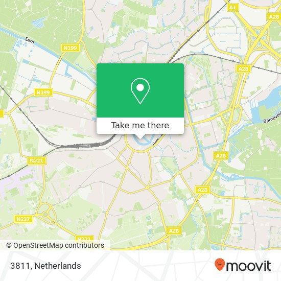 3811, 3811 Amersfoort, Nederland Karte