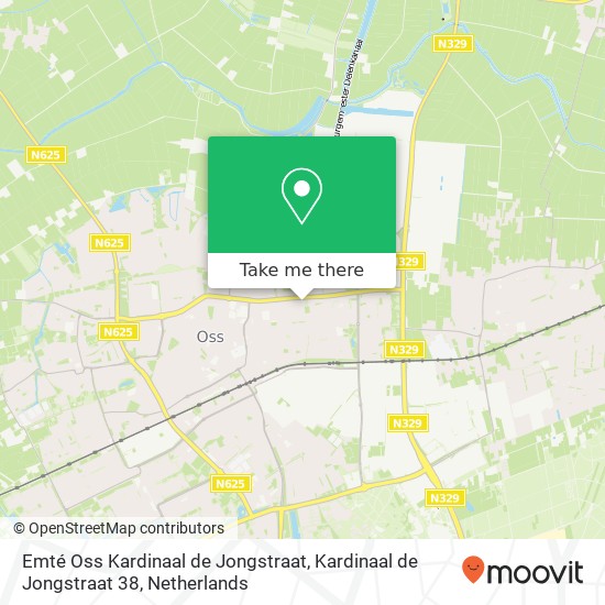 Emté Oss Kardinaal de Jongstraat, Kardinaal de Jongstraat 38 map