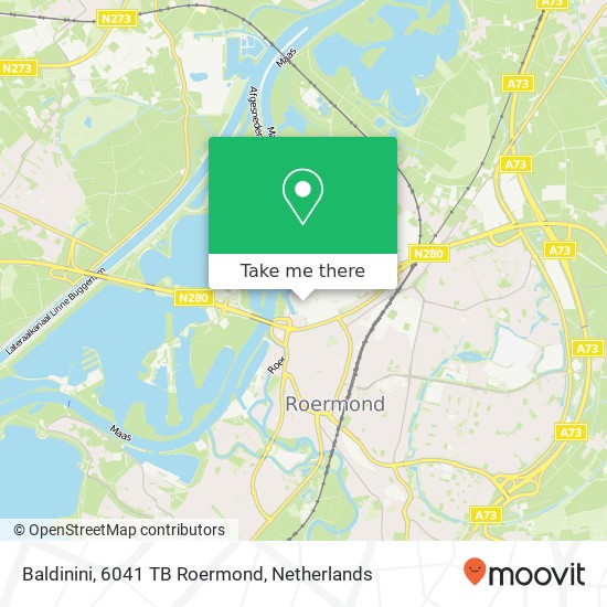 Baldinini, 6041 TB Roermond map