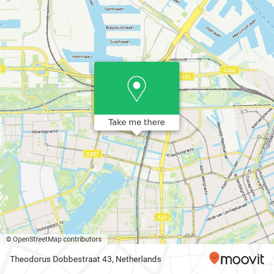 Theodorus Dobbestraat 43, 1063 BV Amsterdam map