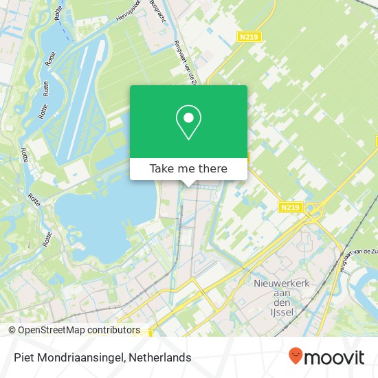 Piet Mondriaansingel, 3059 PL Rotterdam map