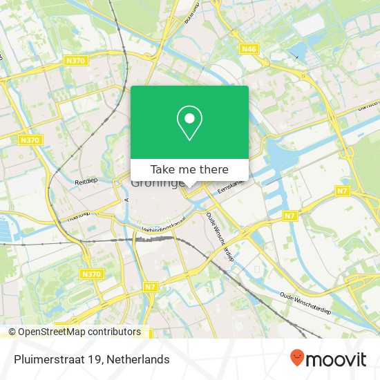 Pluimerstraat 19, Pluimerstraat 19, 9711 SV Groningen, Nederland Karte