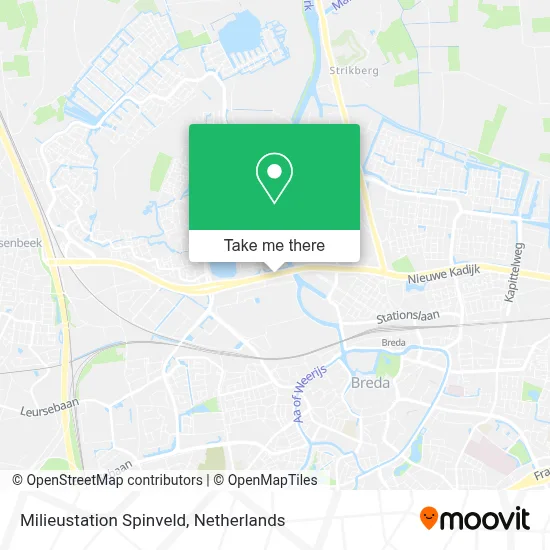Milieustation Spinveld map