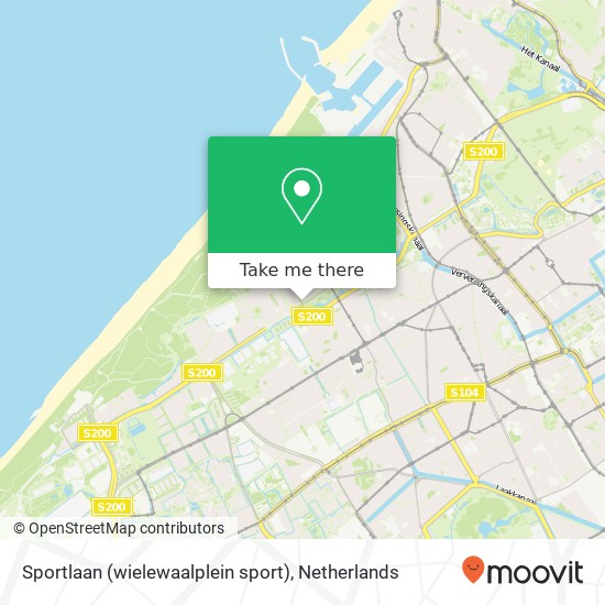 Sportlaan (wielewaalplein sport), 2566 Den Haag map