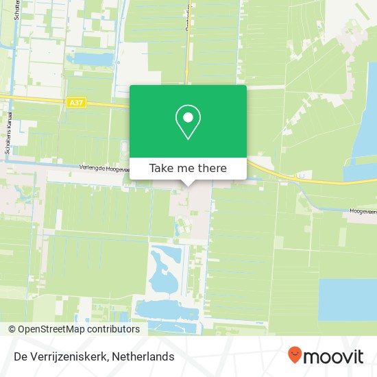 De Verrijzeniskerk, De Hoven 8 map