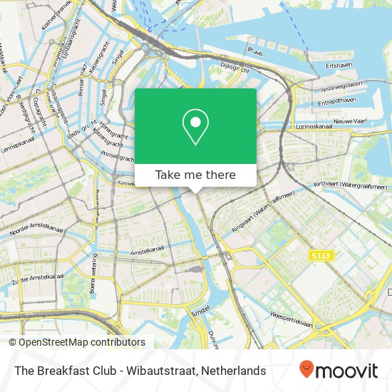 The Breakfast Club - Wibautstraat, Wibautstraat 56 Karte