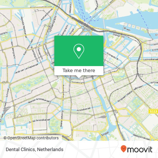 Dental Clinics, Reguliersgracht 142 Karte