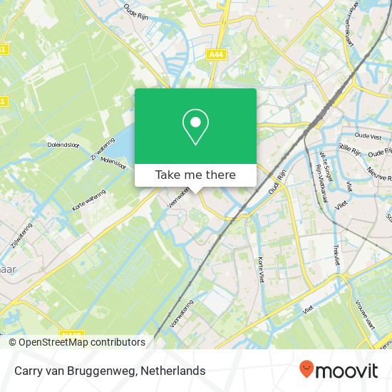 Carry van Bruggenweg, 2331 HW Leiden Karte