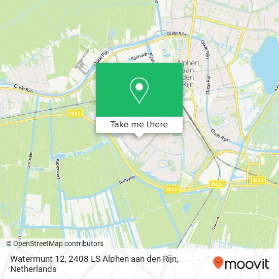 Watermunt 12, 2408 LS Alphen aan den Rijn map