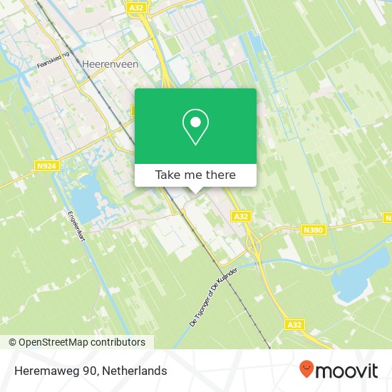 Heremaweg 90, 8444 AN Heerenveen map