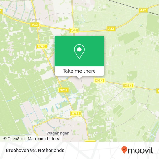 Breehoven 98, Breehoven 98, 6721 SG Bennekom, Nederland Karte