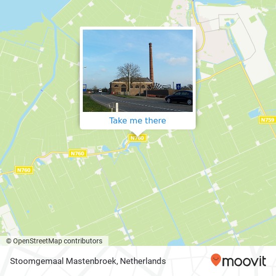 Stoomgemaal Mastenbroek map