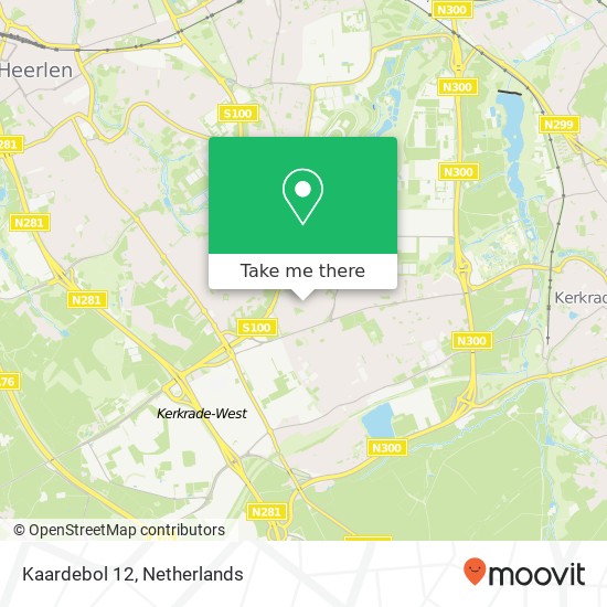 Kaardebol 12, 6467 HT Spekholzerheide map