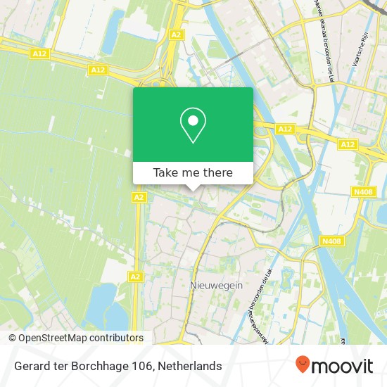Gerard ter Borchhage 106, 3437 KM Nieuwegein Karte