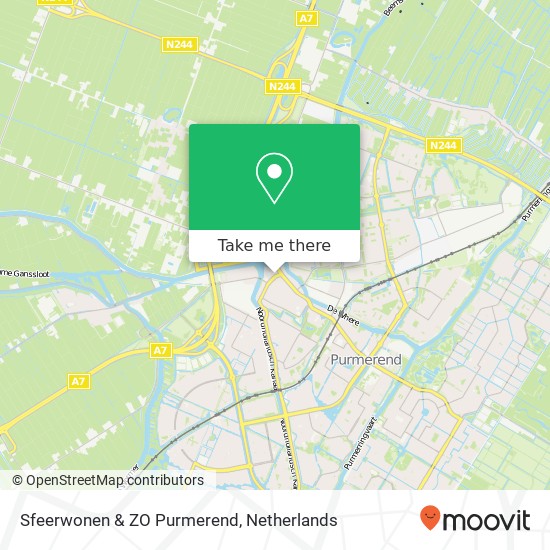 Sfeerwonen & ZO Purmerend, Gedempte Singelgracht 6 map