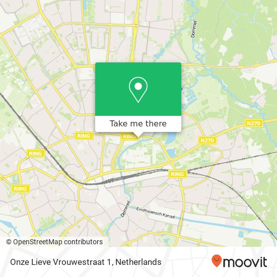 Onze Lieve Vrouwestraat 1, Onze Lieve Vrouwestraat 1, 5612 AW Eindhoven, Nederland Karte