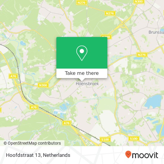 Hoofdstraat 13, 6431 LA Hoensbroek map