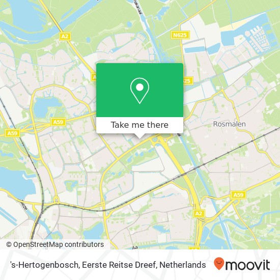 's-Hertogenbosch, Eerste Reitse Dreef map