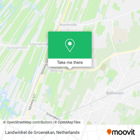 Landwinkel de Groenekan map