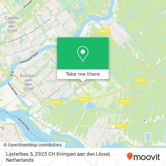 Lijsterbes 5, 2925 CH Krimpen aan den IJssel map