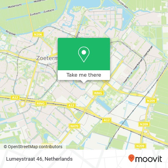 Lumeystraat 46, 2722 AP Zoetermeer Karte