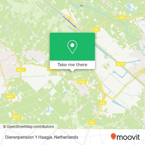 Dierenpension 't Haagje, Heertveldseweg 4A map