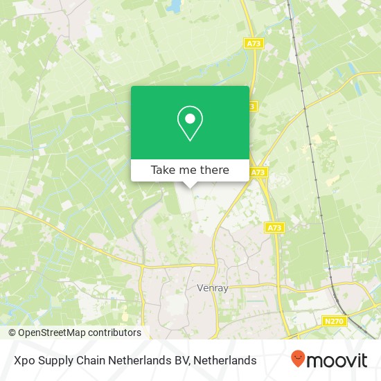 Xpo Supply Chain Netherlands BV map