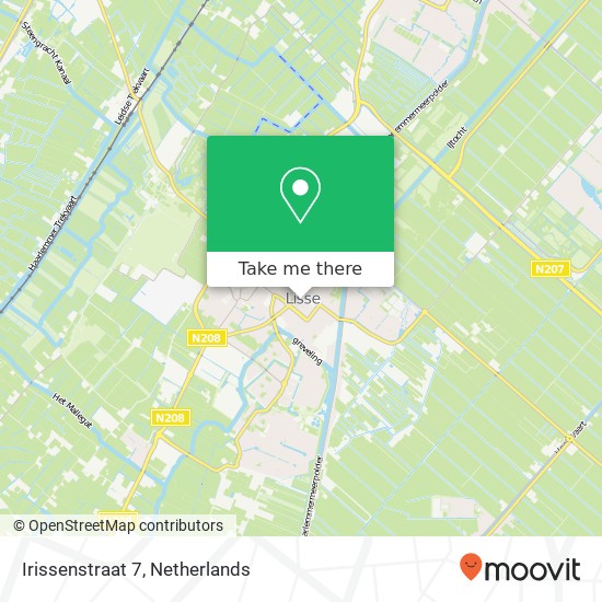 Irissenstraat 7, Irissenstraat 7, 2161 XH Lisse, Nederland map