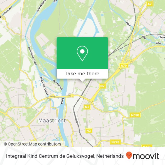 Integraal Kind Centrum de Geluksvogel, Balijeweg Karte