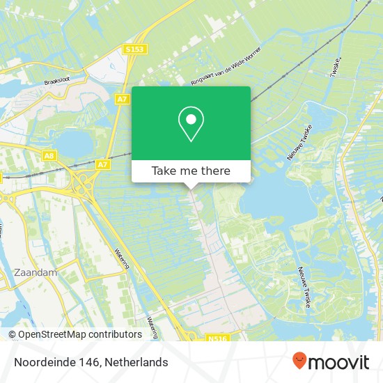 Noordeinde 146, 1511 AH Oostzaan Karte