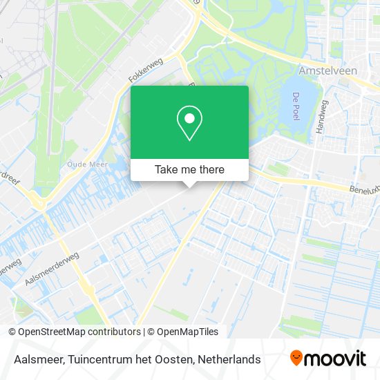 Aalsmeer, Tuincentrum het Oosten map