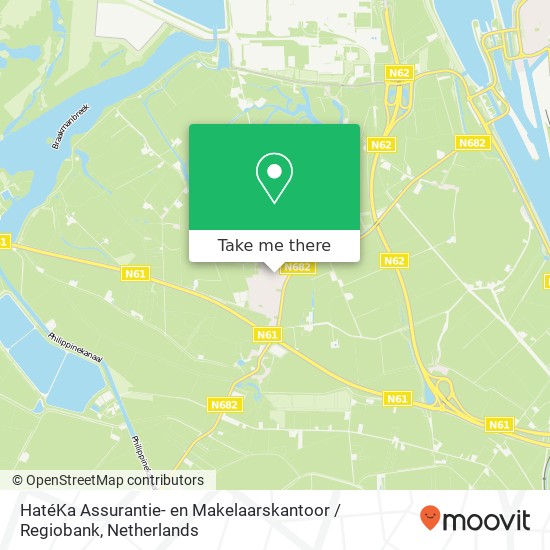 HatéKa Assurantie- en Makelaarskantoor / Regiobank, Molendijk 15A map