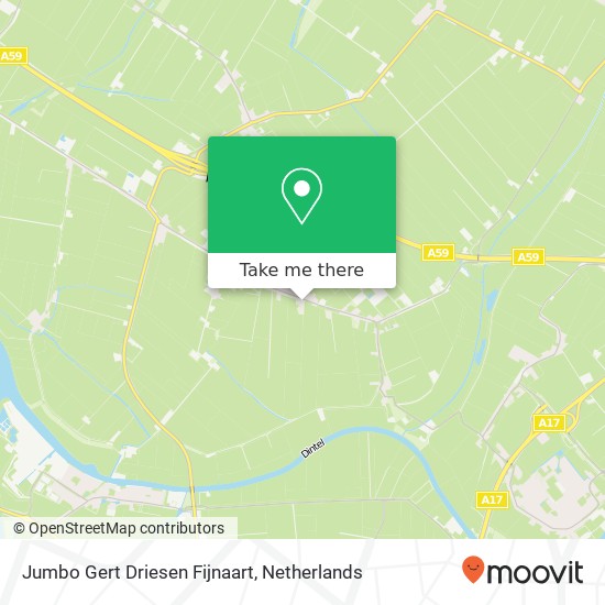 Jumbo Gert Driesen Fijnaart, Kadedijk 120 map