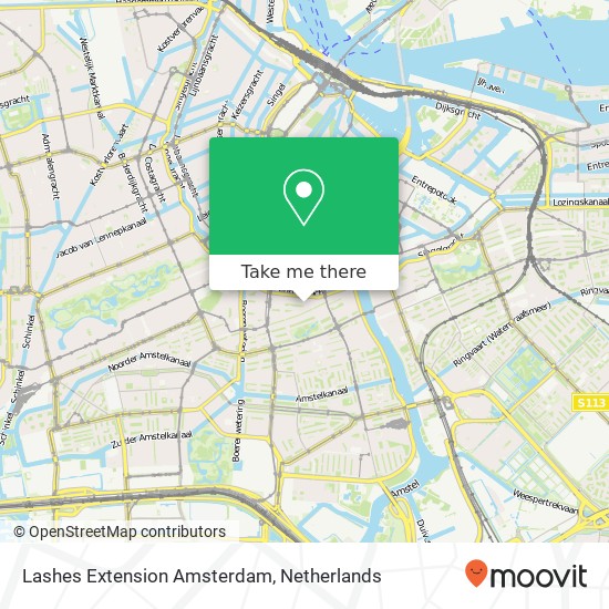 Lashes Extension Amsterdam, Tweede Jacob van Campenstraat 134H map