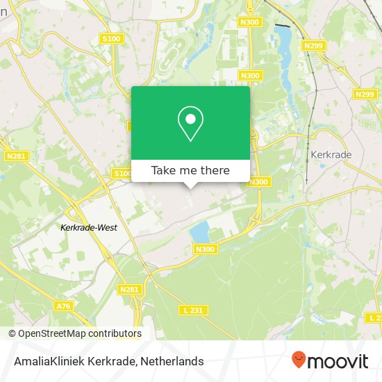 AmaliaKliniek Kerkrade, Willem Sophiaplein 4 map