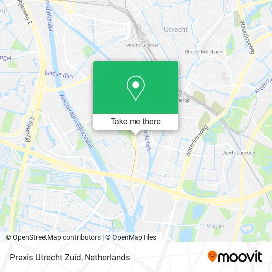 Praxis Utrecht Zuid map