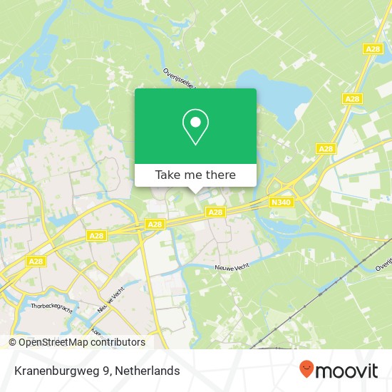 Kranenburgweg 9, 8024 AC Zwolle map