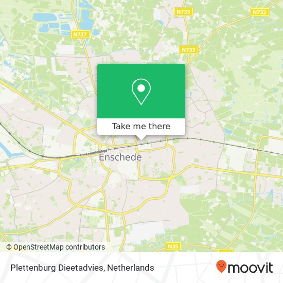 Plettenburg Dieetadvies, Oosterstraat 2-22 map