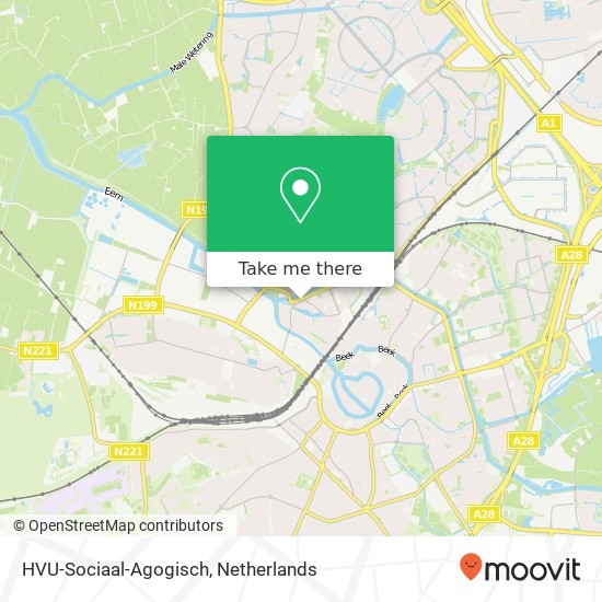 HVU-Sociaal-Agogisch, Hooglandseweg-Noord 140 map