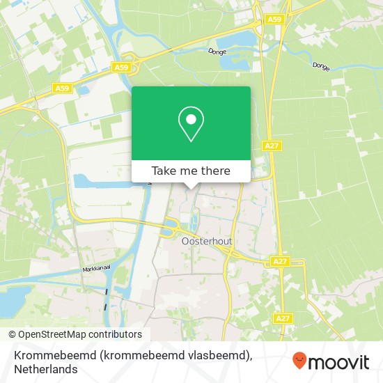 Krommebeemd (krommebeemd vlasbeemd), 4907 DW Oosterhout Karte